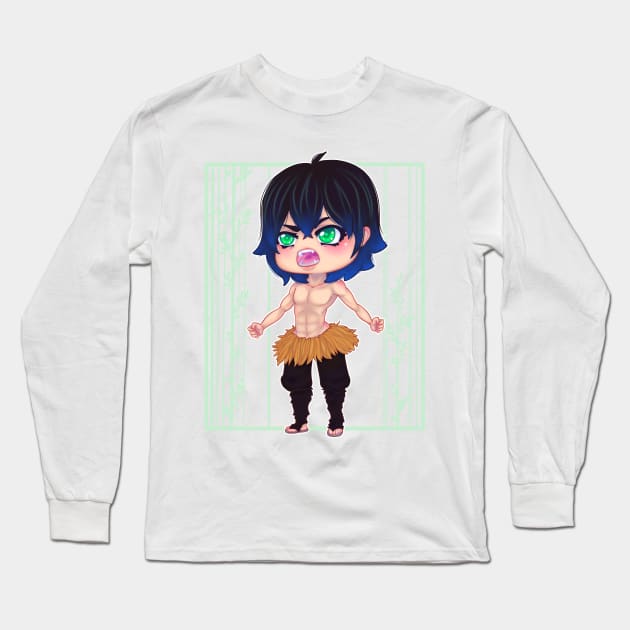 Chibi Inosuke Long Sleeve T-Shirt by 3lue5tar.Fanart.Shop